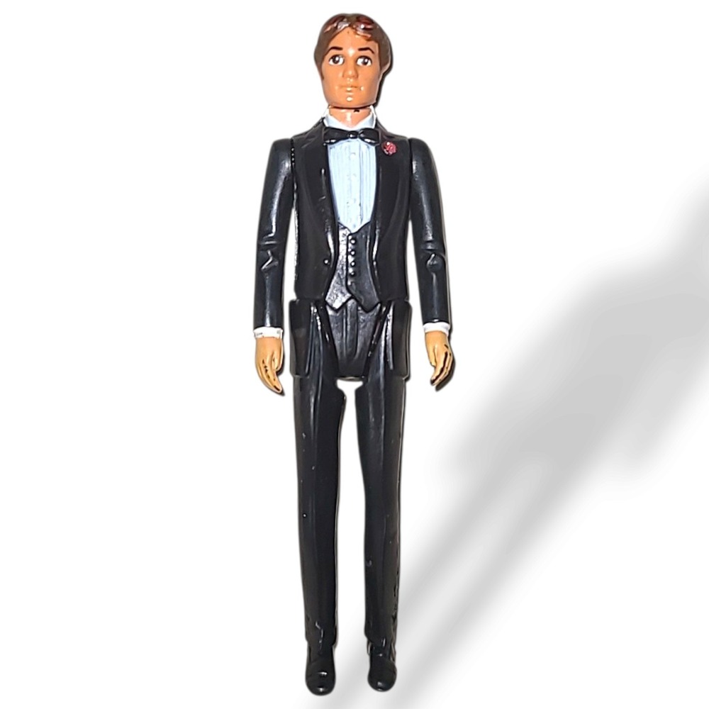 Vintage 1981 Kenner Glamor Gals Great Dates Jason in Black Tuxedo Groom Wedding